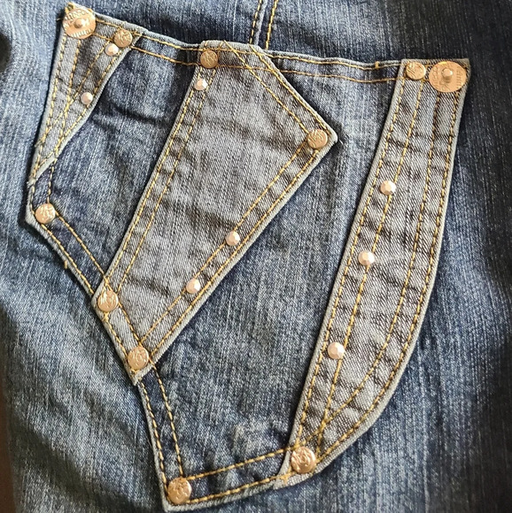 Vintage Mecca Femme  jeans womens sz.14 W embellished pockets (N1) - Picture 11 of 16